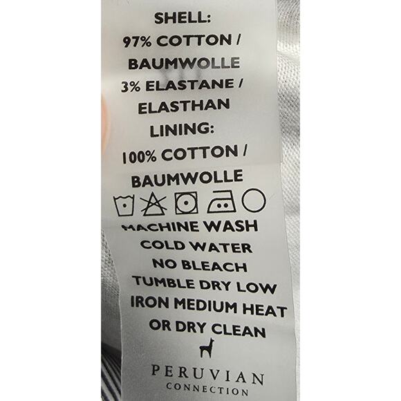 Peruvian Connection Women 10 Dress Pant Cropped Dark Autumn Floral Stretch 32x27 - Picture 7 of 8